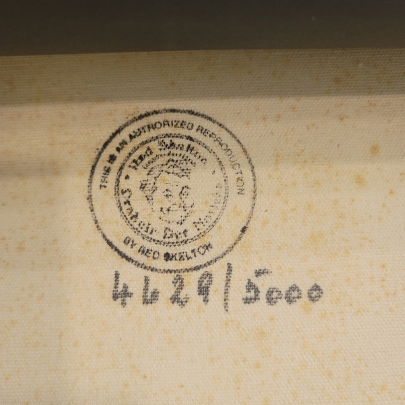 Red Skelton "I love you" clown limited numbered 4629/5000 signed framed art Rare - Picture 12 of 12